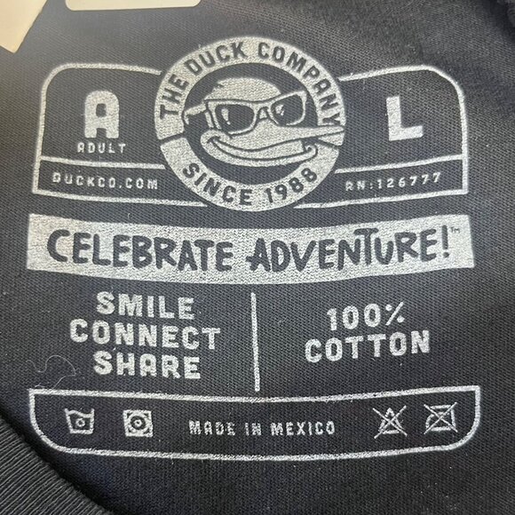 The Duck Company University Of Alabama Tshirt Roll Tide Elephant Black Large New - Picture 6 of 9